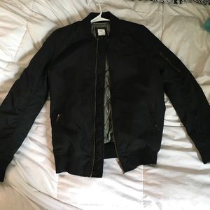 Ninth hall Black Bomber Jacket
